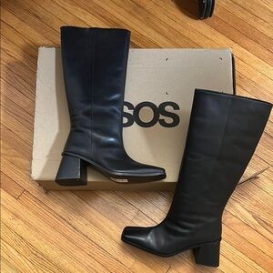 ASOS Connect Black Women's Knee-High Boots